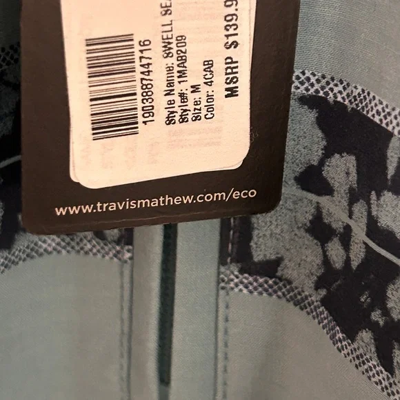 Travis Mathew Swell Season Quarter Zip Shirt Golf Performance Mens Medium $140
